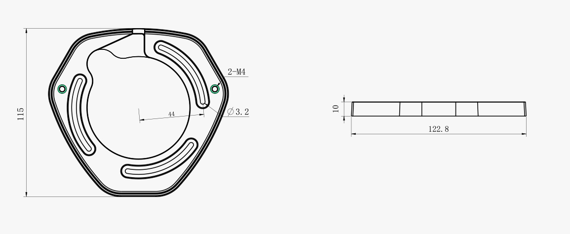 Адаптер MS-A73 для миниатюрных купольных антивандальных IP-камер  Milesight MS-A73